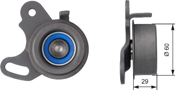 GATES T41051 - Натяжной ролик, зубчатый ремень ГРМ abcparts.ee