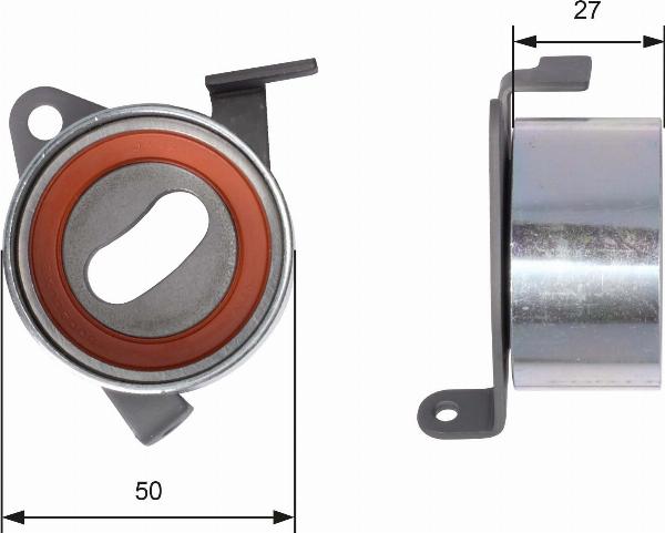 GATES T41004 - Натяжной ролик, зубчатый ремень ГРМ abcparts.ee