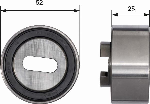 GATES T41030 - Натяжной ролик, зубчатый ремень ГРМ abcparts.ee