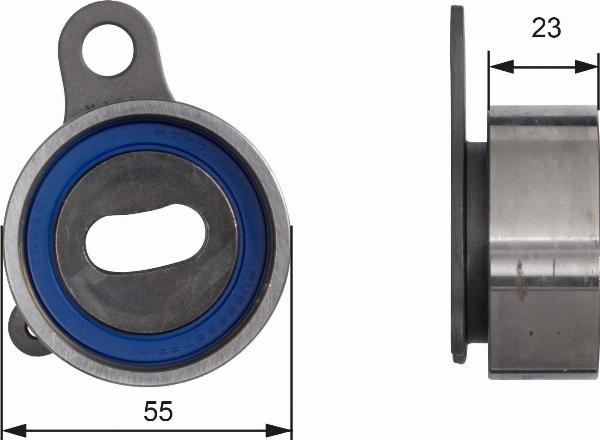 GATES T41074 - Натяжной ролик, зубчатый ремень ГРМ abcparts.ee