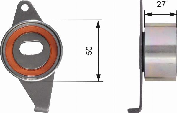 GATES T41245 - Натяжной ролик, зубчатый ремень ГРМ abcparts.ee