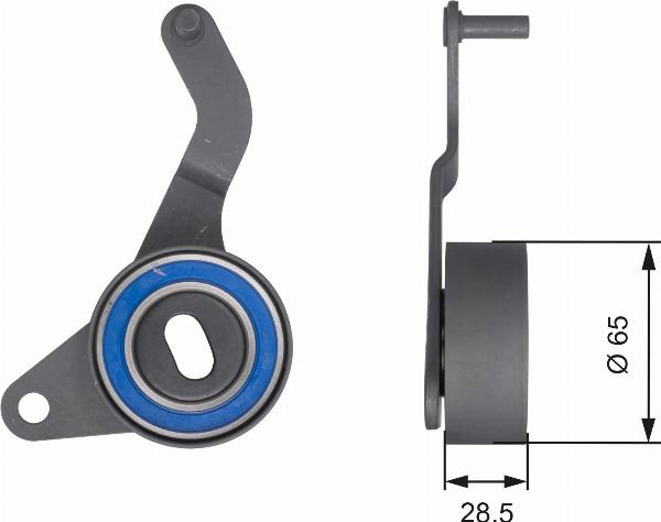 GATES T41257 - Натяжной ролик, зубчатый ремень ГРМ abcparts.ee