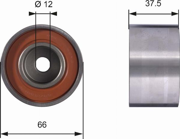 GATES T42031 - Направляющий ролик, зубчатый ремень ГРМ abcparts.ee