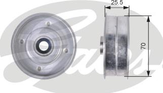 GATES T42308 - Направляющий ролик, зубчатый ремень ГРМ abcparts.ee