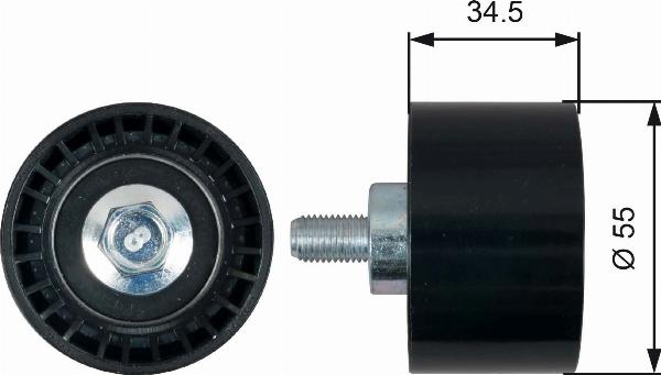 GATES T42218 - Направляющий ролик, зубчатый ремень ГРМ abcparts.ee