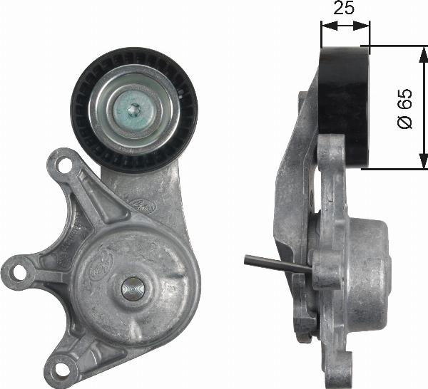 GATES T39191 - Ролик, поликлиновый ремень abcparts.ee