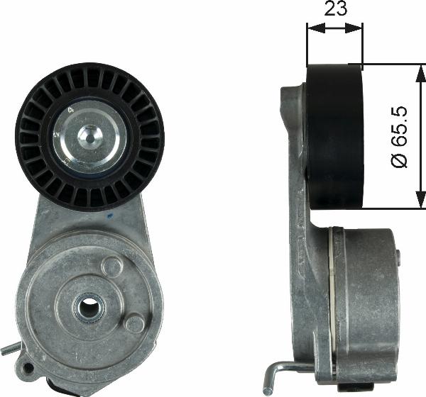 GATES T39346 - Натяжитель, поликлиновый ремень abcparts.ee