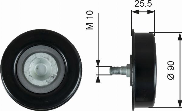 GATES T39362 - Ролик, поликлиновый ремень abcparts.ee