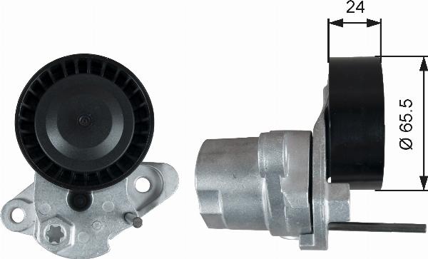 GATES T39387 - Ролик, поликлиновый ремень abcparts.ee