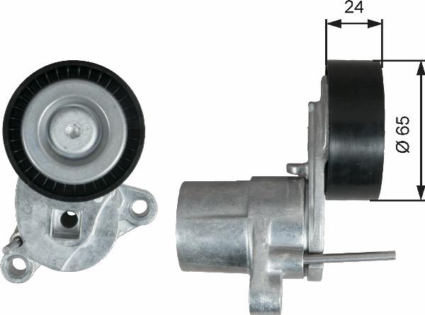 GATES T39295 - Натяжитель, поликлиновый ремень abcparts.ee