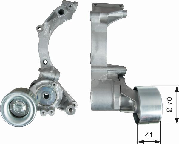 GATES T39296 - Натяжитель, поликлиновый ремень abcparts.ee