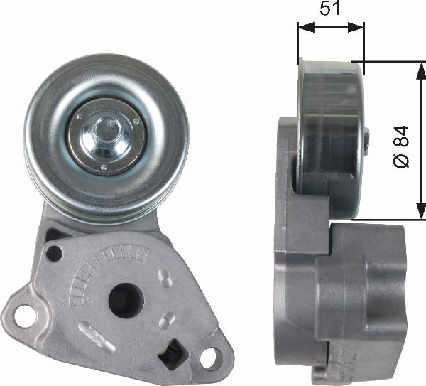 GATES T39248 - Натяжитель, поликлиновый ремень abcparts.ee