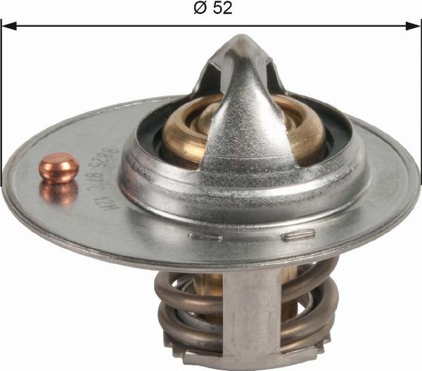 GATES TH49087G1 - Термостат охлаждающей жидкости / корпус abcparts.ee