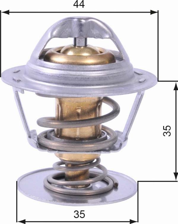 GATES TH43688G1 - Термостат охлаждающей жидкости / корпус abcparts.ee