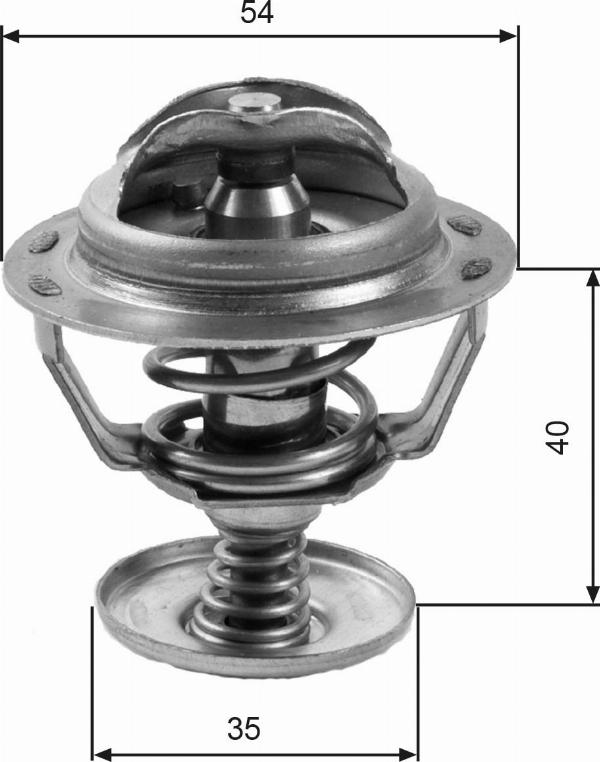 GATES TH06082G1 - Термостат охлаждающей жидкости / корпус abcparts.ee