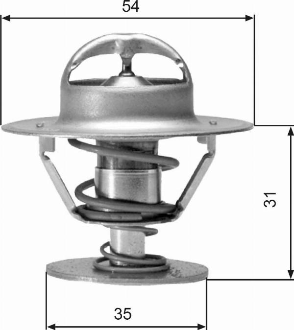 GATES TH00682G1 - Термостат охлаждающей жидкости / корпус abcparts.ee