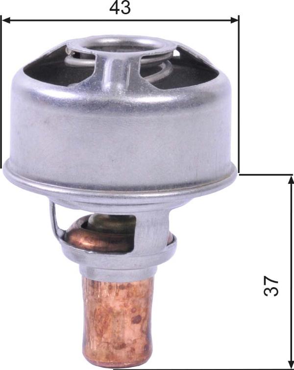 GATES TH01483 - Термостат охлаждающей жидкости / корпус abcparts.ee