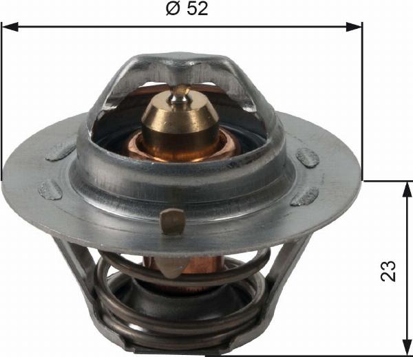 GATES TH14088G1 - Термостат охлаждающей жидкости / корпус abcparts.ee