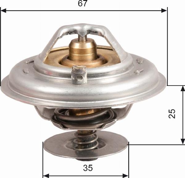 GATES TH14392G1 - Термостат охлаждающей жидкости / корпус abcparts.ee