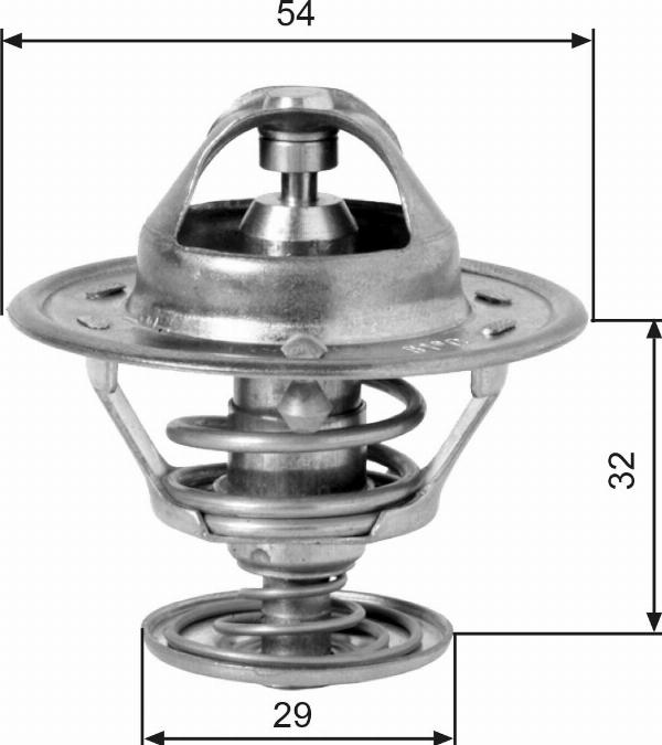 GATES TH10981G1 - Термостат охлаждающей жидкости / корпус abcparts.ee