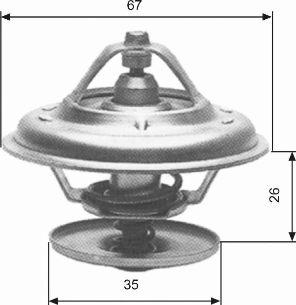 GATES TH11680G1 - Термостат охлаждающей жидкости / корпус abcparts.ee