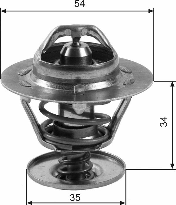 GATES TH11383G1 - Термостат охлаждающей жидкости / корпус abcparts.ee
