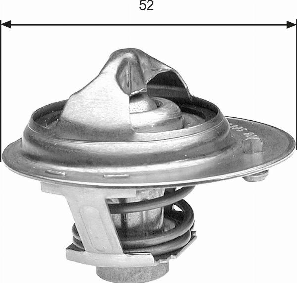 GATES TH30188G1 - Термостат охлаждающей жидкости / корпус abcparts.ee