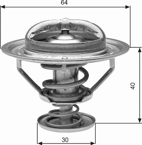 GATES TH31182G1 - Термостат охлаждающей жидкости / корпус abcparts.ee
