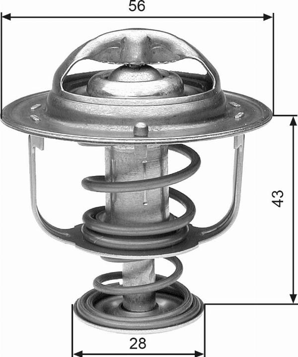 GATES TH31388G1 - Термостат охлаждающей жидкости / корпус abcparts.ee