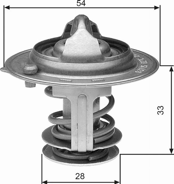 GATES TH29882G1 - Термостат охлаждающей жидкости / корпус abcparts.ee
