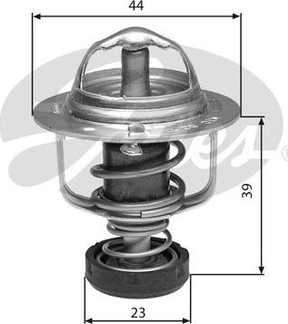 GATES TH29782G1 - Термостат охлаждающей жидкости / корпус abcparts.ee