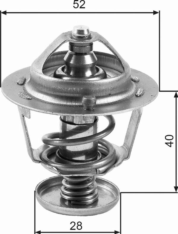 GATES TH24782G1 - Термостат охлаждающей жидкости / корпус abcparts.ee