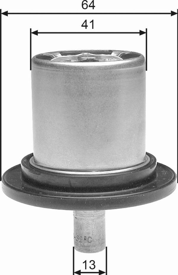 GATES TH25882G1 - Термостат охлаждающей жидкости / корпус abcparts.ee