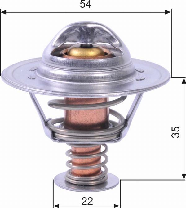 GATES TH22689G1 - Термостат охлаждающей жидкости / корпус abcparts.ee