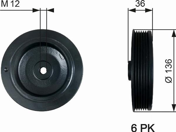 GATES TVD1010 - Шкив коленчатого вала abcparts.ee