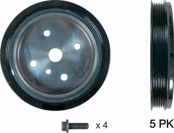 GATES TVD1161A - Шкив коленчатого вала abcparts.ee