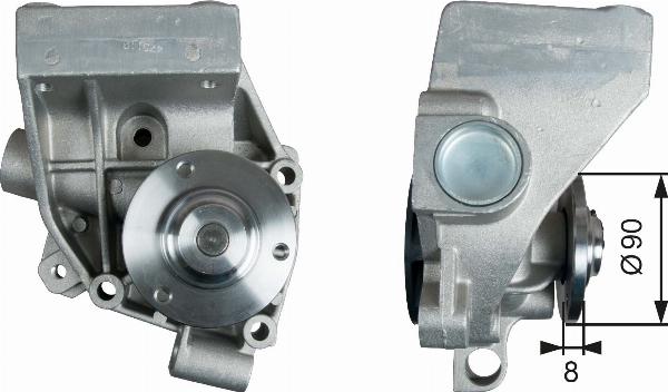 GATES WP0138 - Водяной насос abcparts.ee