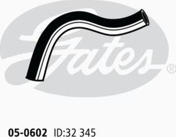 GATES 05-0602 - Шланг радиатора abcparts.ee