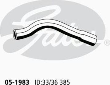 GATES 05-1983 - Шланг радиатора abcparts.ee