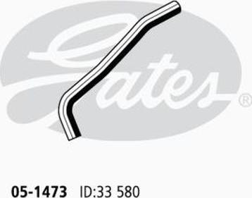 GATES 05-1473 - Шланг радиатора abcparts.ee