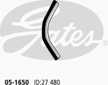 GATES 05-1650 - Шланг радиатора abcparts.ee