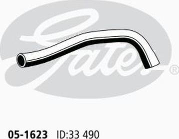 GATES 05-1623 - Шланг радиатора abcparts.ee