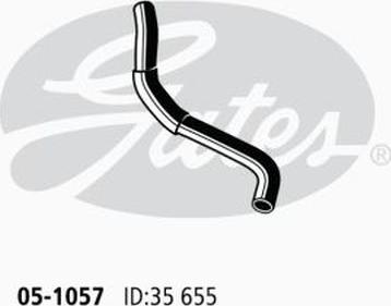 GATES 05-1057 - Шланг радиатора abcparts.ee