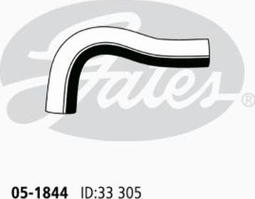 GATES 05-1844 - Шланг радиатора abcparts.ee