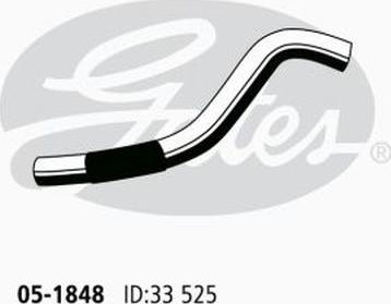 GATES 05-1848 - Шланг радиатора abcparts.ee