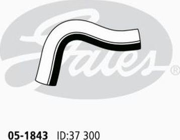 GATES 05-1843 - Шланг радиатора abcparts.ee