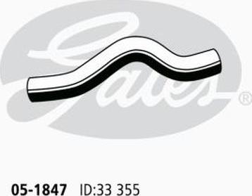 GATES 05-1847 - Шланг радиатора abcparts.ee
