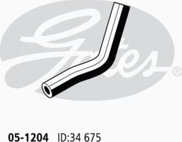 GATES 05-1204 - Шланг радиатора abcparts.ee