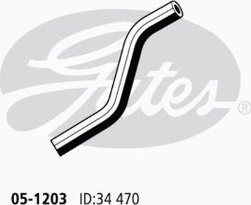 GATES 05-1203 - Шланг радиатора abcparts.ee