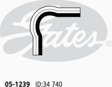 GATES 05-1239 - Шланг радиатора abcparts.ee